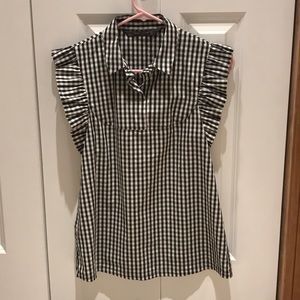 Zara gingham top